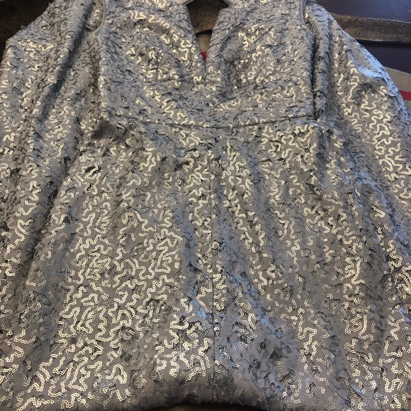 BCBGMAXAZRIA Cain Sequin Applique Dress - Picture 8 of 11